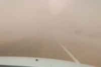 El viento Zonda se hace sentir y complica la ruta que une a Jáchal e Ischigualasto