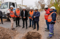 Marcelo Orrego estuvo presente en una obra de agua potable que beneficiará a casi 40 mil habitantes