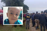 Rastrillajes en el basural que fue indicado por Laudelina como el lugar en donde estaría Loan