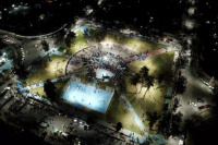 Rawson celebró su 82° aniversario con la inauguración de las mejoras en la plaza de Villa San Damián