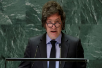 Afirman que Milei en el discurso ante la ONU copió un diálogo completo de una serie: el análisis