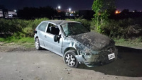 Una mujer sufrió un vuelco en Rawson y terminó en el hospital