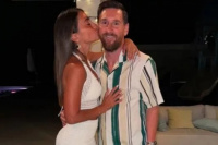 El festejo de Messi y Antonella por el Año Nuevo en Rosario