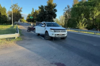 Un peatón terminó hospitalizado tras ser embestido por una camioneta en Santa Lucía
