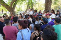 La Policía controló nuevamente el Parque de Mayo y la Plaza España