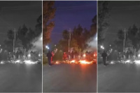 Rawsinos cortaron calles y quemaron gomas debido a la inseguridad