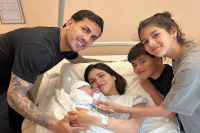 Leandro Paredes y Cami Galante le dieron la bienvenida a Lautaro, su tercer bebé juntos