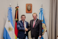 Marcelo Orrego recibió al embajador de Alemania, Dieter Lamlé, en Argentina