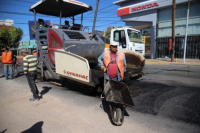 La Ciudad de San Juan avanza con la repavimentación de Av. Paula A. de Sarmiento