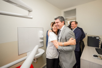El gobernador Orrego inauguró la ampliación del Centro de Salud de Las Lomitas