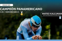 El sanjuanino, Mateo Kalejman, se consagró campeón panamericano de ruta en Uruguay