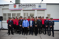 Marcelo Orrego inauguró el nuevo Destacamento de Bomberos N°8 en Iglesia 