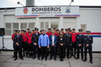 Marcelo Orrego inauguró el nuevo Destacamento de Bomberos N°8 en Iglesia 