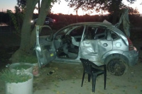 Impactante choque en Pocito: Jóvenes colisionaron contra una casa tras salir de un boliche