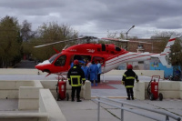 Un niño fue trasladado en helicóptero desde Iglesia al Hospital Rawson por un cuadro de convulsiones severas