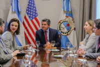 Marcelo Orrego recibió a la encargada de Negocios de la Embajada de Estados Unidos en Argentina