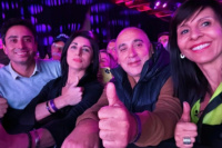 Celebración libertaria: José Peluc dijo presente en el búnker de La Libertad Avanza