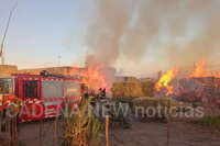 Un feroz incendio en una finca de Angaco generó grandes pérdidas materiales