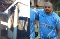 Campaña solidaria en el Rugby: Rolando Gil perdió todo por un incendio y desde el club se movilizaron para ayudar