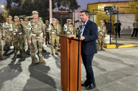 Marcelo Orrego inauguró obras de repavimentación en un barrio de Rivadavia