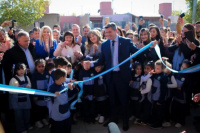  Marcelo Orrego encabezó la inauguración de una escuela de Nivel Inicial en Chimbas
