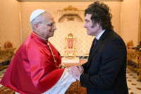 El gesto de Milei al Papa León XIV: un regalo con profundo valor sanjuanino