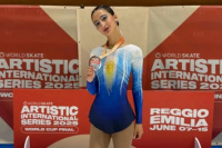 Subcampeona mundial: la sanjuanina, Sara Toia, brilló en el patinaje artístico en Italia