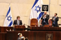 Milei anunció en Israel que se trasladará la embajada argentina desde Tel Aviv a Jerusalén en 2026