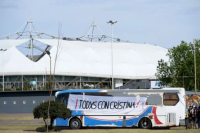 Militantes del PJ sanjuanino viajaron a Buenos Aires para apoyar a Cristina Kirchner