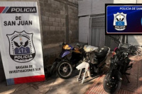 Secuestran tres motocicletas en un allanamiento en Rivadavia, una de ellas con denuncia de robo