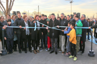 Orrego inauguró obras de pavimentación en barrios de Santa Lucía