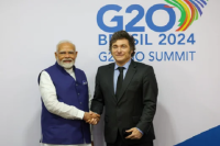 Javier Milei mantendrá una nueva reunión bilateral con el primer ministro de la India, Narendra Modi
