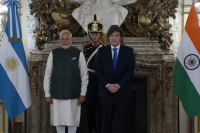 Encuentro bilateral: Milei recibió al primer ministro de India, Narendra Modi