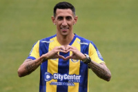 Entre lagrimas de emoción, Di María fue presentado en Rosario Central: 