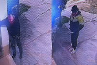 Inseguridad en Rawson: robaron una puerta reja a plena medianoche y quedó registrado en video