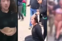 Tensión en la frontera: brutal castigo público a una mujer acusada de robo en Bermejo