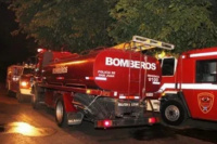 Producto de un colchón incendiado, bomberos tuvieron que actuar en una vivienda de Rawson