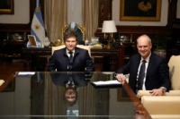 Milei recibió al presidente de ADEBA tras las acusaciones de Caputo