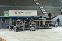 Todo listo en el Cantoni: carteles de aforo y ajustes finales para el show de Miranda