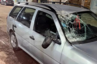 Un auto chocó contra un caballo suelto en Ruta 20 y se salvaron de milagro