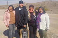 Barassi visitó su tierra natal y la municipalidad de Iglesia le dedicó un cálido mensaje