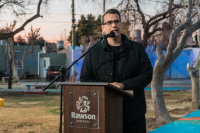 Rawson renueva espacios para las familias: se inauguró obras de refacción de la Plaza Domingo F. Ferreyra en Villa 12 de Octubre