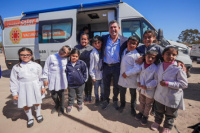 Histórico: Marcelo Orrego inauguró en Mogna la primera escuela secundaria rural de la provincia