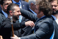 Zelenski charló con Milei y le agradeció su intervención para alcanzar un acuerdo de paz con Rusia