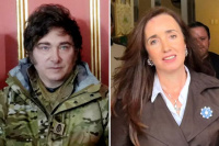 Acto de San Martín: Milei se vistió de militar y Villarruel envió una corona