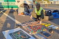 Detuvieron a dos personas en Caucete con más de 5 kilos de cocaína ocultos en la rueda de auxilio
