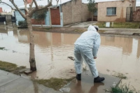 Chimbas brindó asistencia a más de 170 familias afectadas por el temporal