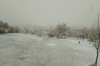 Nieve y aguanieve sorprendieron a varios departamentos esta mañana