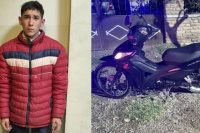 Fue detenido tras protagonizar un accidente mientras conducía una moto con pedido de secuestro